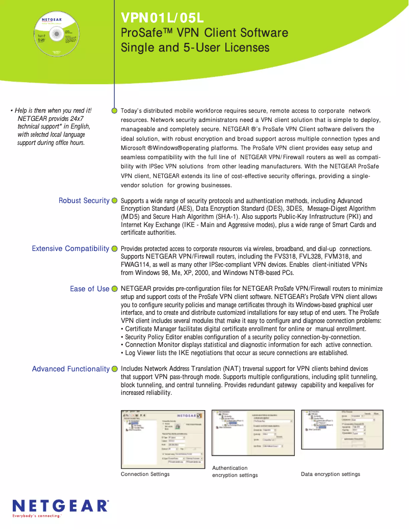Imagen de la primera página del manual del dispositivo VPN01L