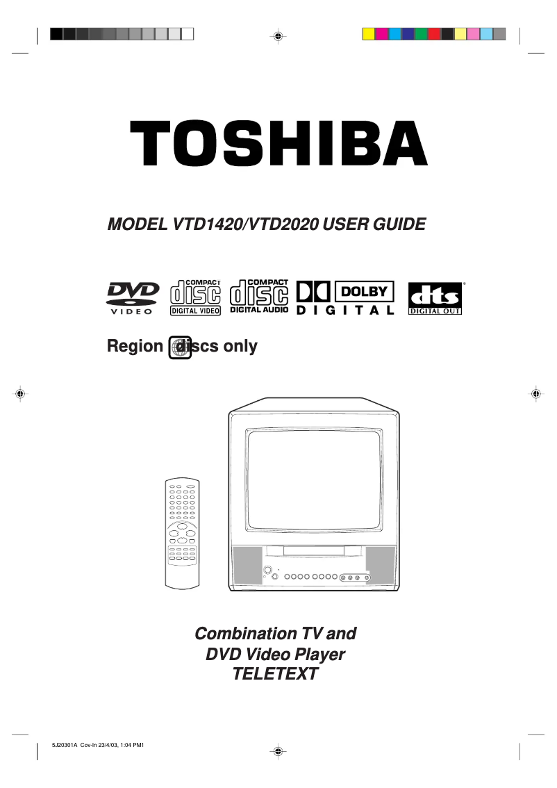 Página 1 del manual Manual de usuario Toshiba VTD1420