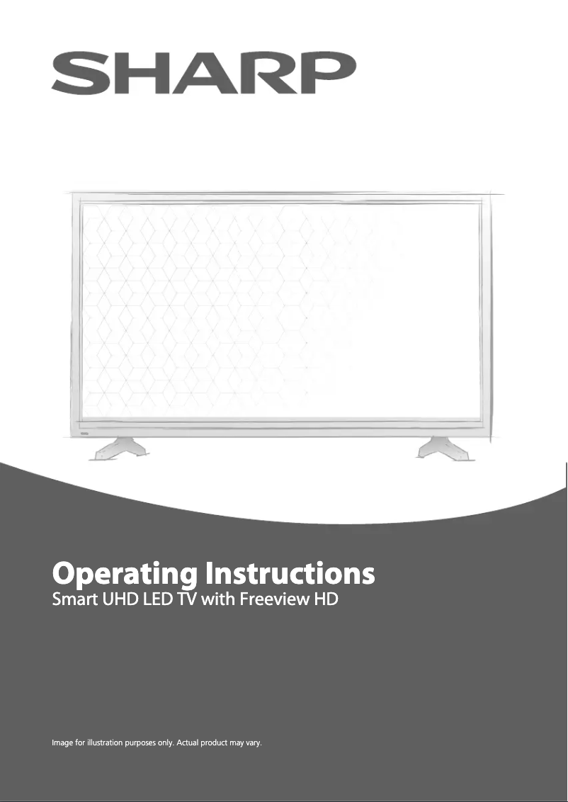 Página 1 del manual Manual de usuario Sharp LC-50UI7222K