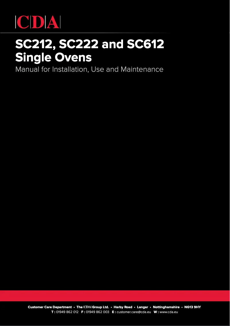 Página 1 del manual Manual de usuario CDA SC612