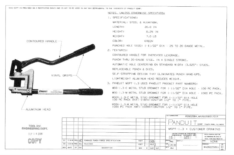 Imagen de la primera página del manual del dispositivo MSPT-1.3