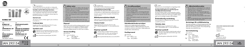 Imagen de la primera página del manual del dispositivo IAN 295154