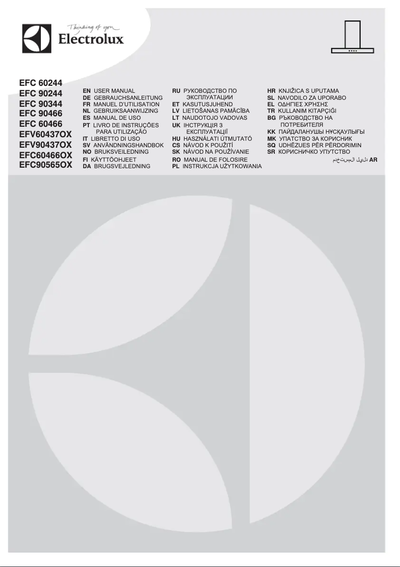 Imagen de la primera página del manual del dispositivo EFC90466OX
