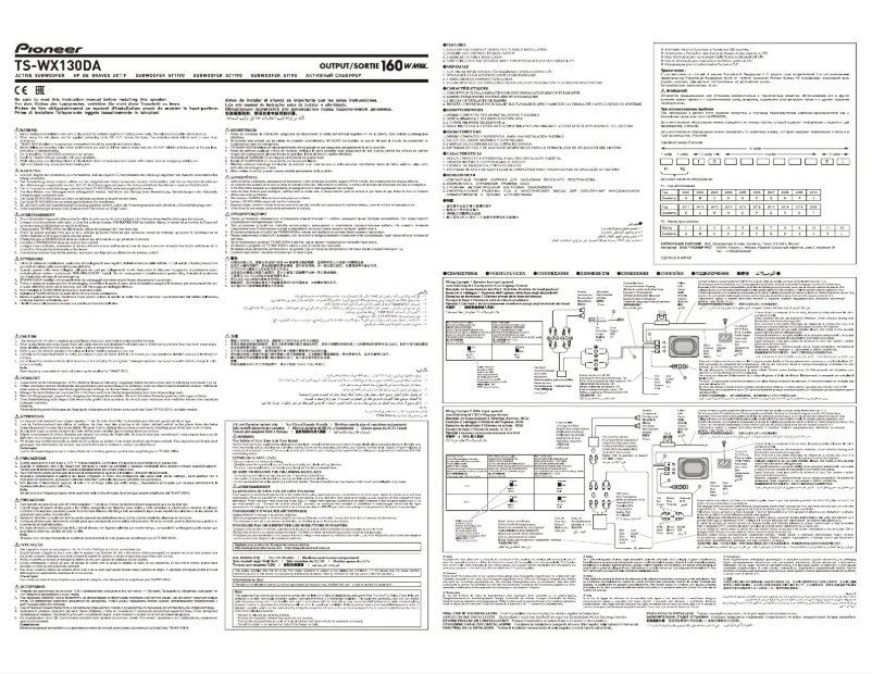 Página 1 del manual Manual de usuario Pioneer TS-WX130DA