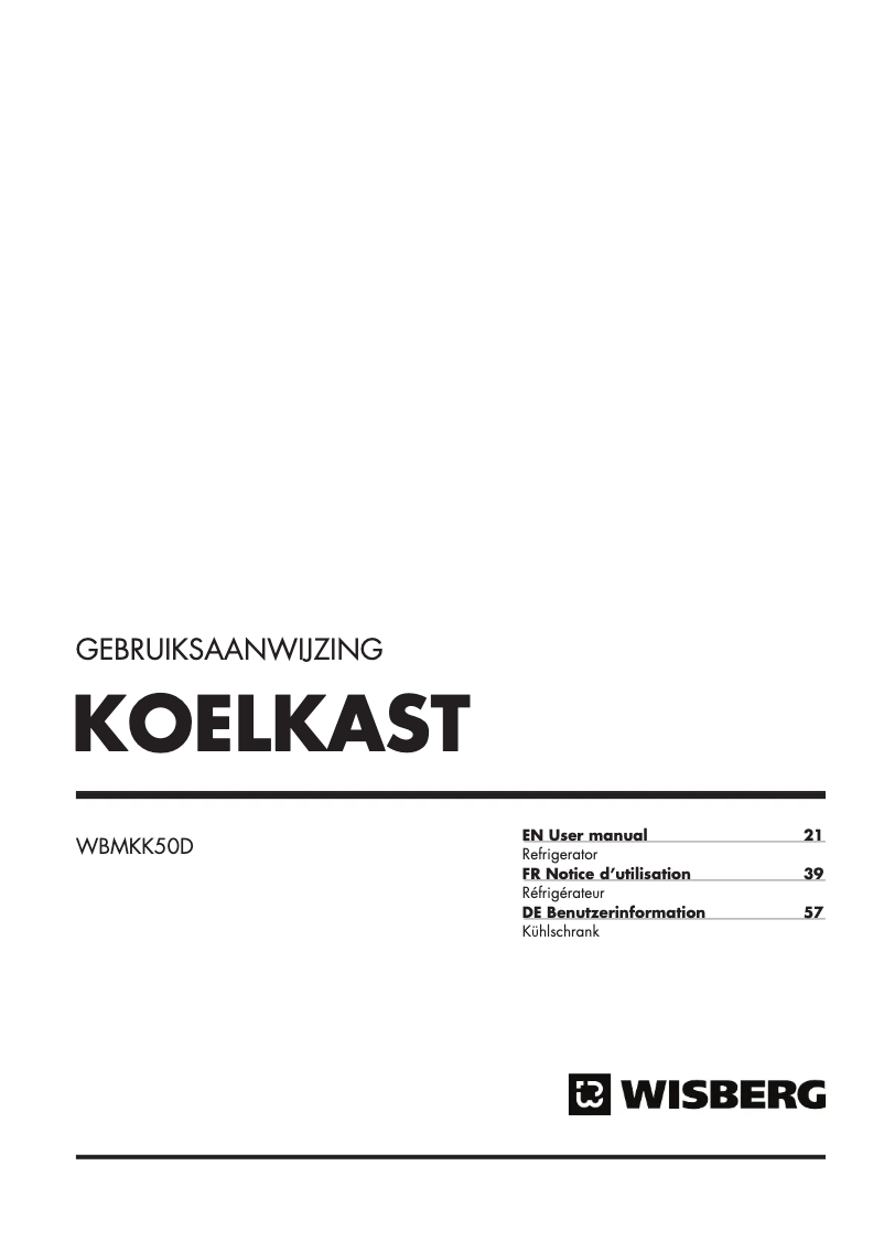 Imagen de la primera página del manual del dispositivo WBMKK50D