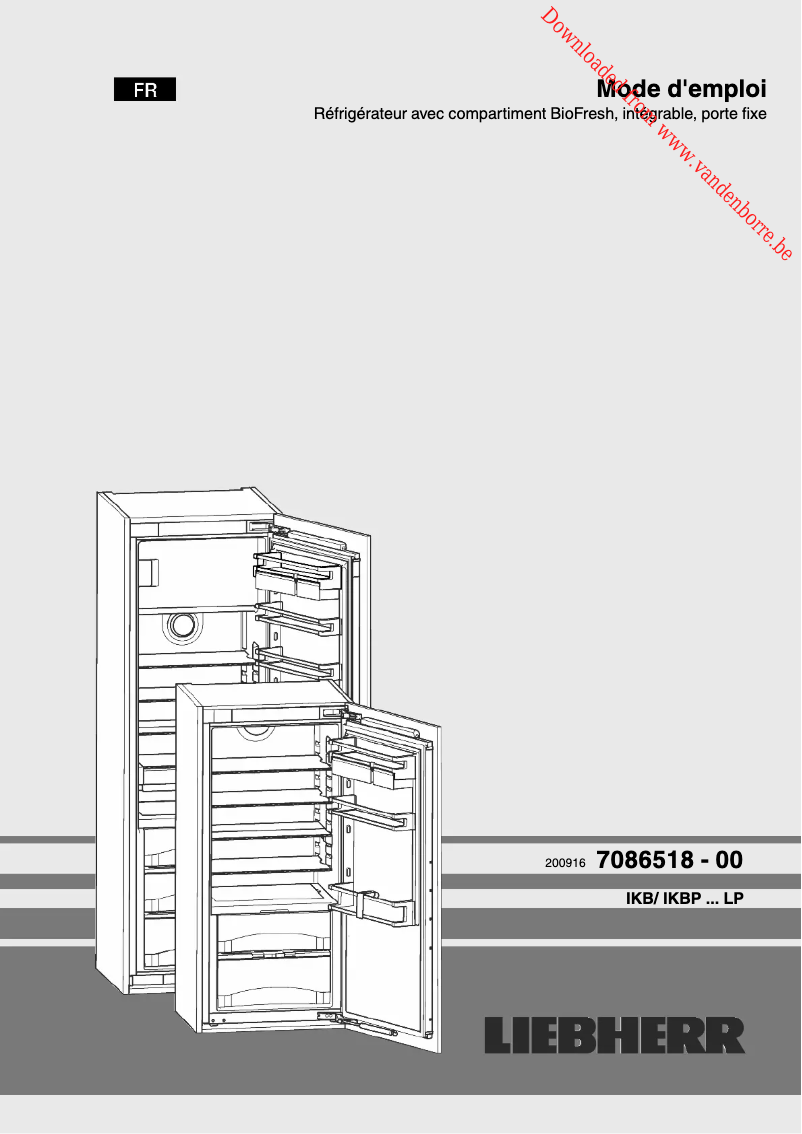 Imagen de la primera página del manual del dispositivo IKBP 2770 Premium BioFresh