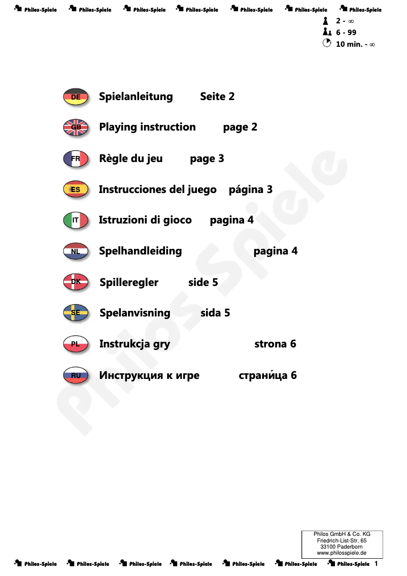 Imagen de la primera página del manual del dispositivo Shut The Box mini