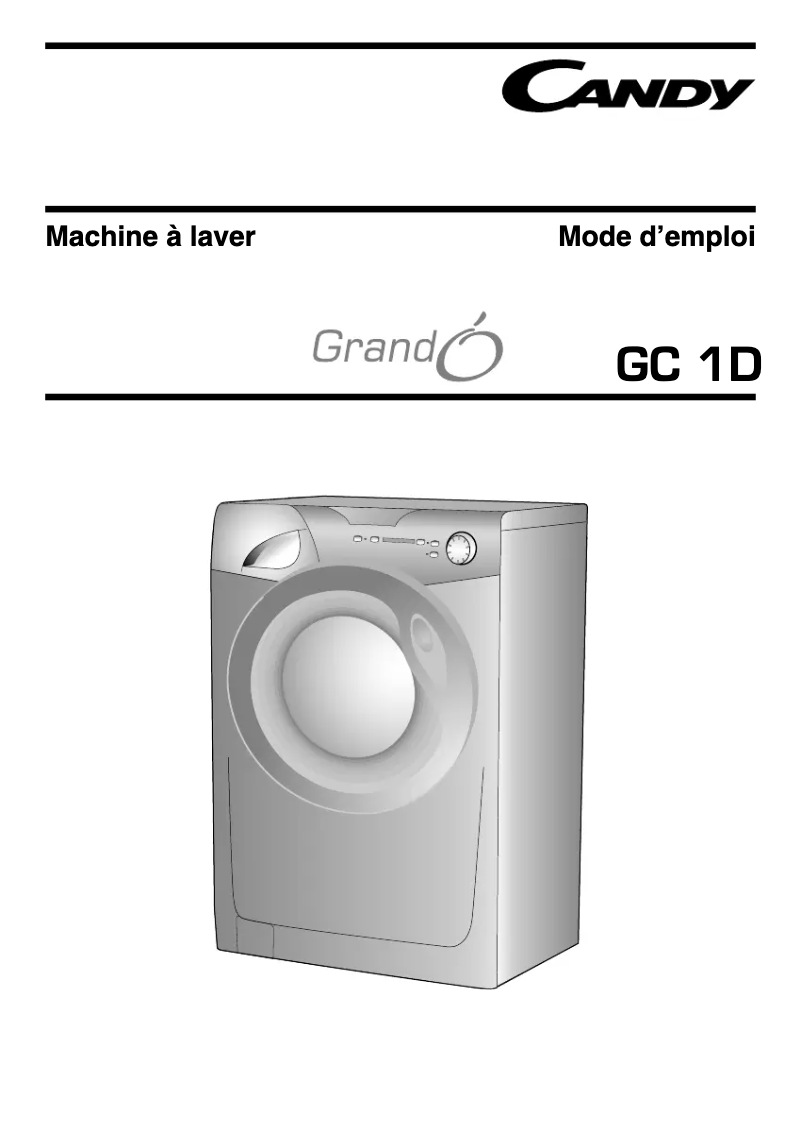 Página 1 del manual Manual de usuario Candy GC 1271D-47