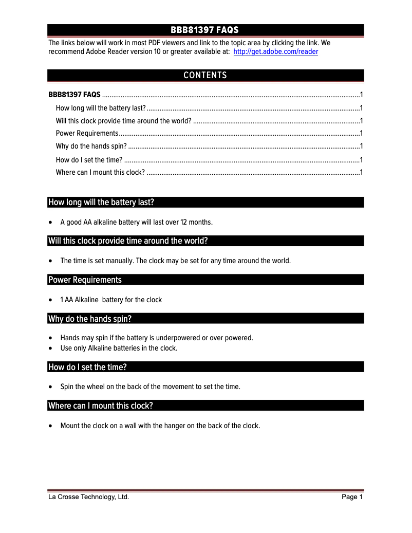 Imagen de la primera página del manual del dispositivo BBB81397