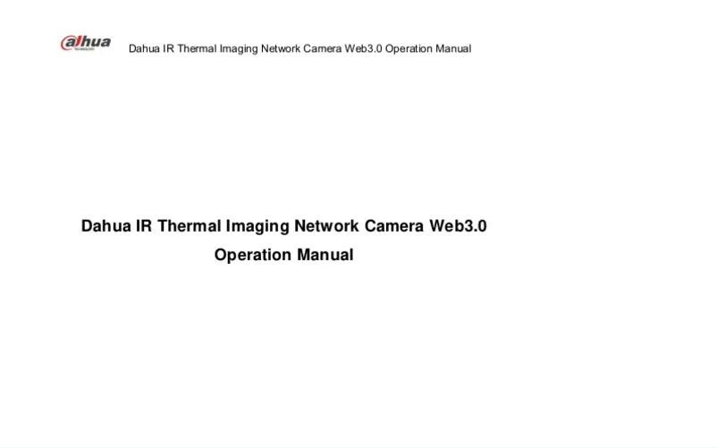 Página 1 del manual Manual de usuario Dahua Technology DH-TPC-BF5600N-B