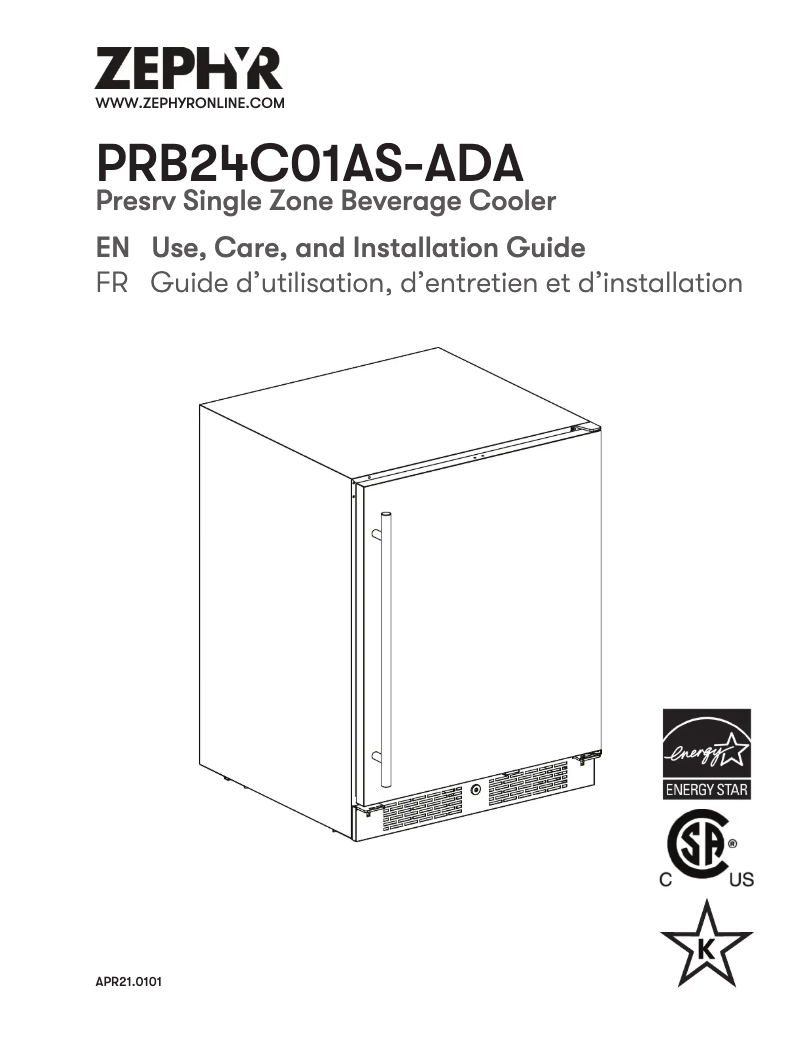 Imagen de la primera página del manual del dispositivo Presrv PRB24C01AS-ADA