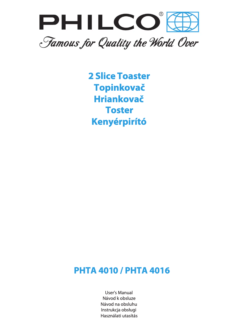 Página nº 1 - Manual de usuario Philco PHTA 4010