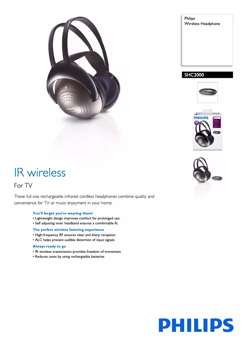 Imagen de la primera página del manual del dispositivo SHC2000