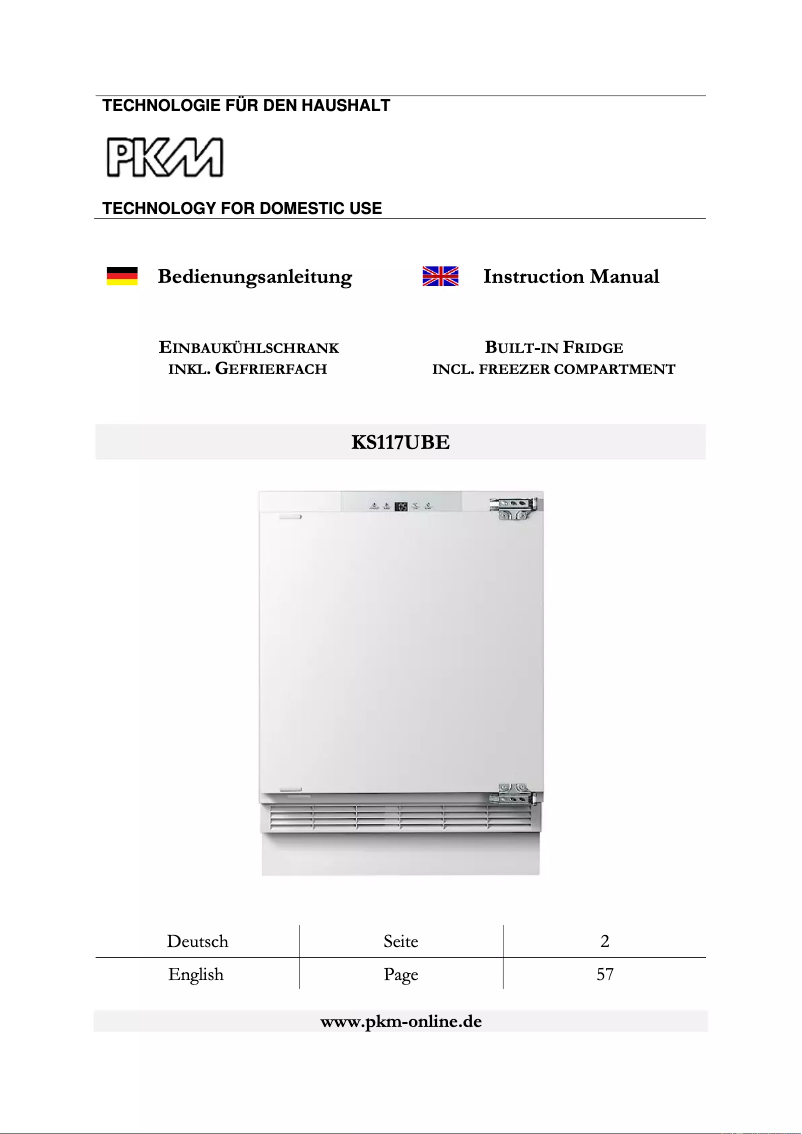 Página 1 del manual Manual de usuario PKM KS117UBE