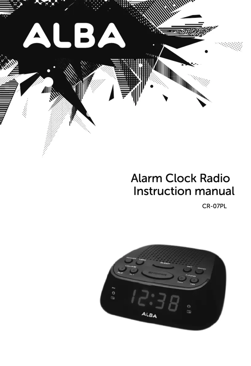 Página 1 del manual Manual de usuario Bush Alba CR-07PL