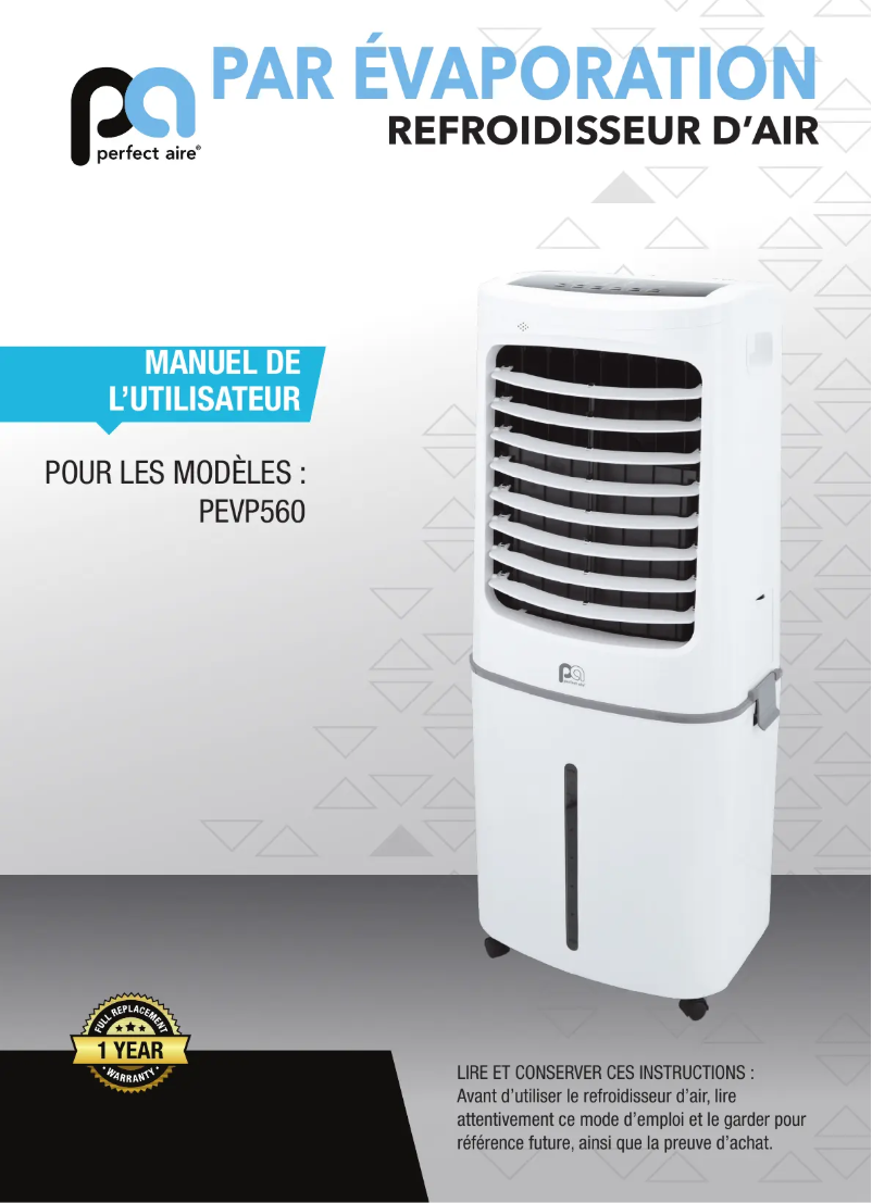 Imagen de la primera página del manual del dispositivo PEVP560