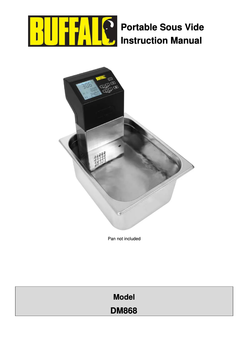 Imagen de la primera página del manual del dispositivo DM868