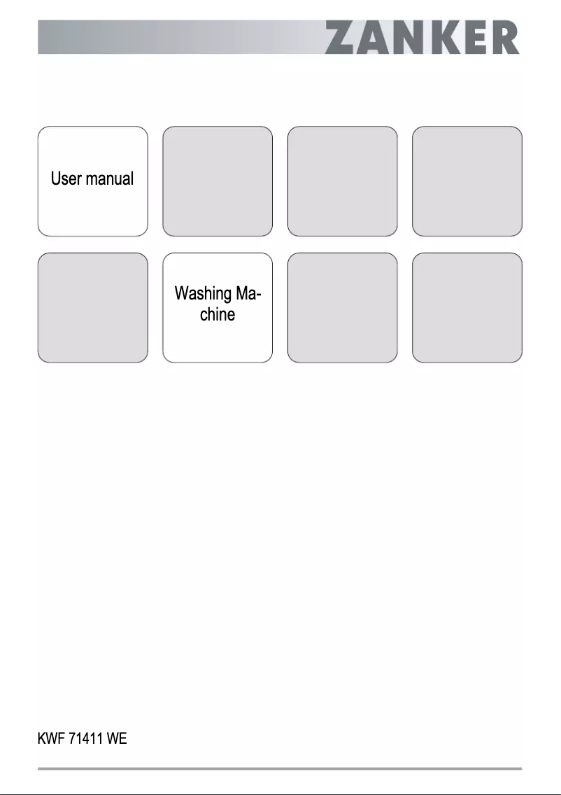 Página 1 del manual Manual de usuario Zanker KWF 71411 WE
