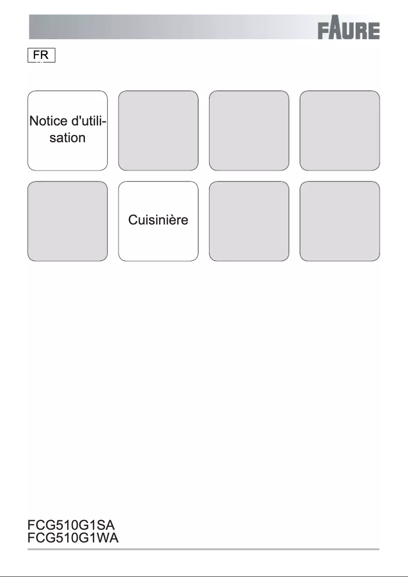 Página nº 1 - Manual de usuario Faure FCG510G1SA