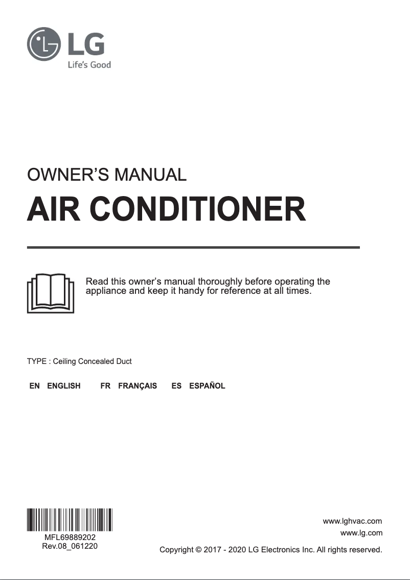 Página nº 1 - Manual de usuario LG ARNU153M1A4