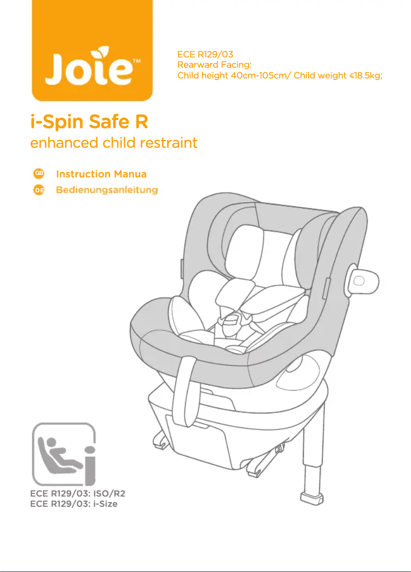 Imagen de la primera página del manual del dispositivo i-Spin Safe R