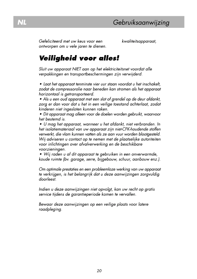 Imagen de la primera página del manual del dispositivo RRN 1313 HCA