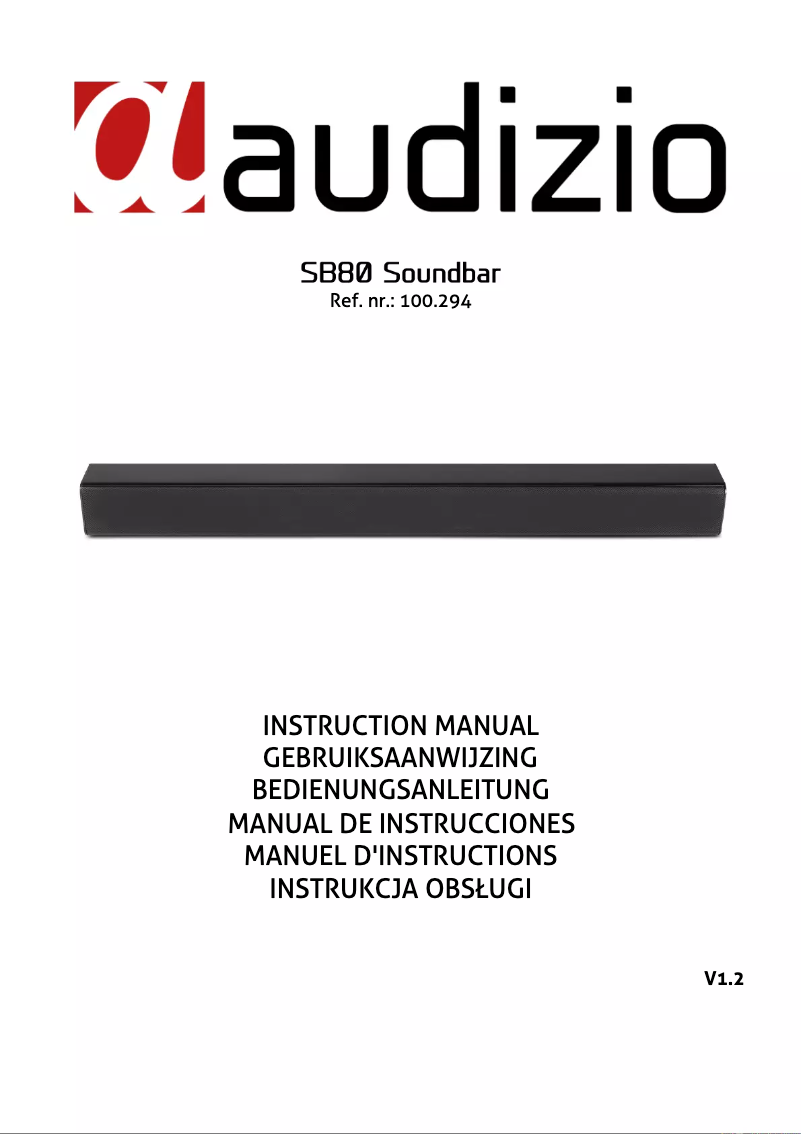 Imagen de la primera página del manual del dispositivo SB80