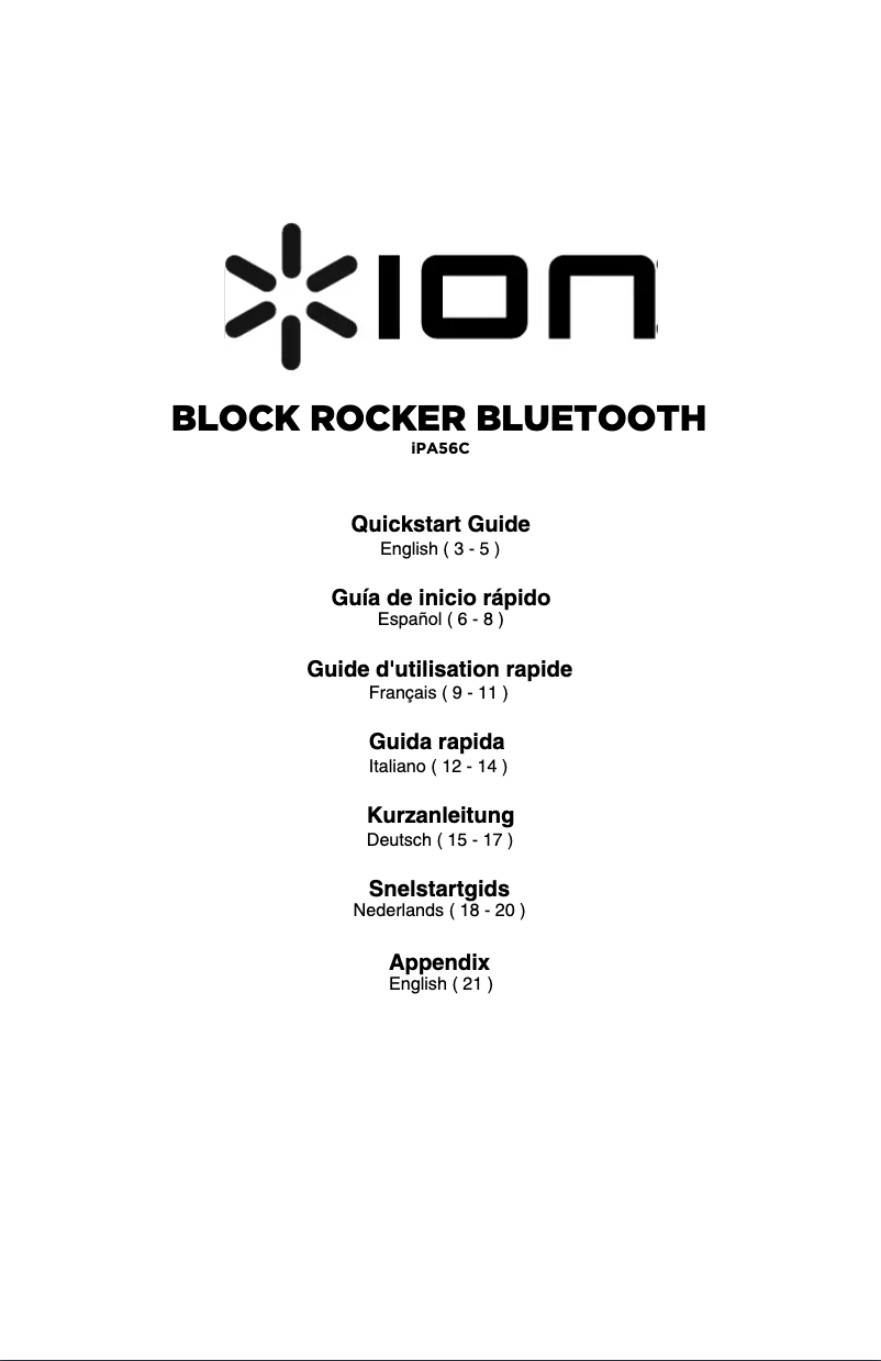 Página nº 1 - Manual de usuario ION iPA56C