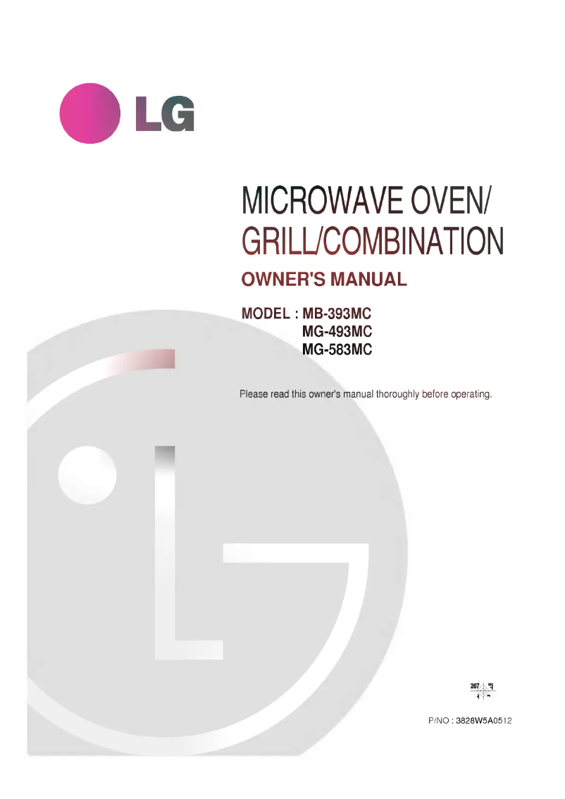 Imagen de la primera página del manual del dispositivo MB-393MC