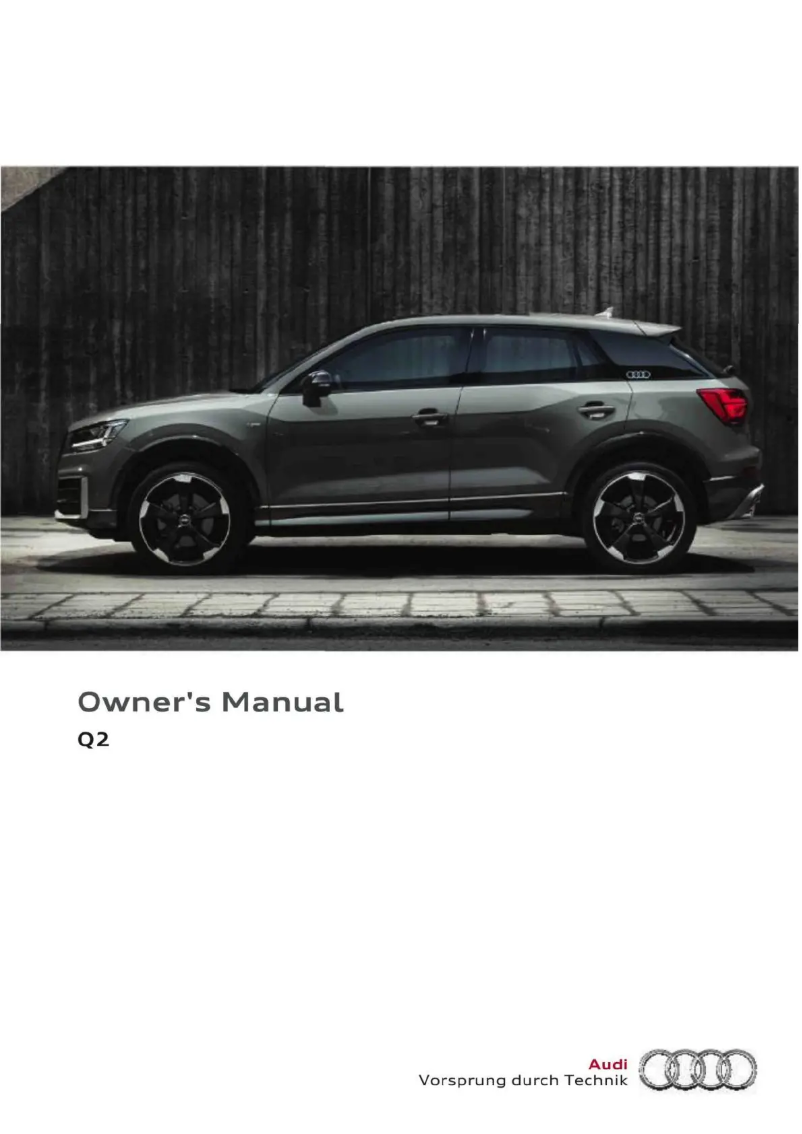 Página 1 del manual Manual de usuario Audi Q2 (2023)