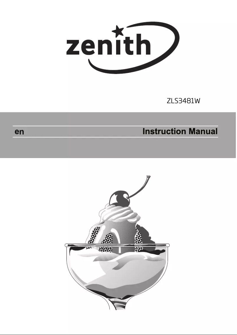 Página 1 del manual Manual de usuario Zenith ZLS3481W