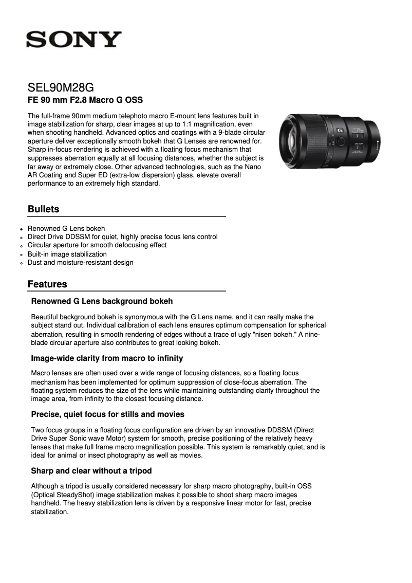 Imagen de la primera página del manual del dispositivo SEL90M28G