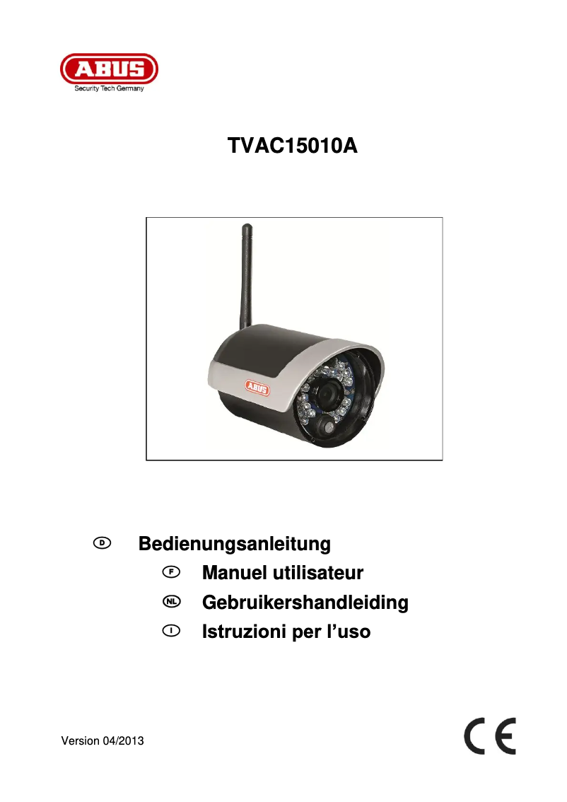 Imagen de la primera página del manual del dispositivo TVAC15010A