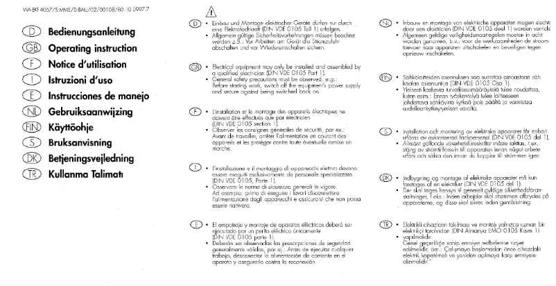 Imagen de la primera página del manual del dispositivo FM-1