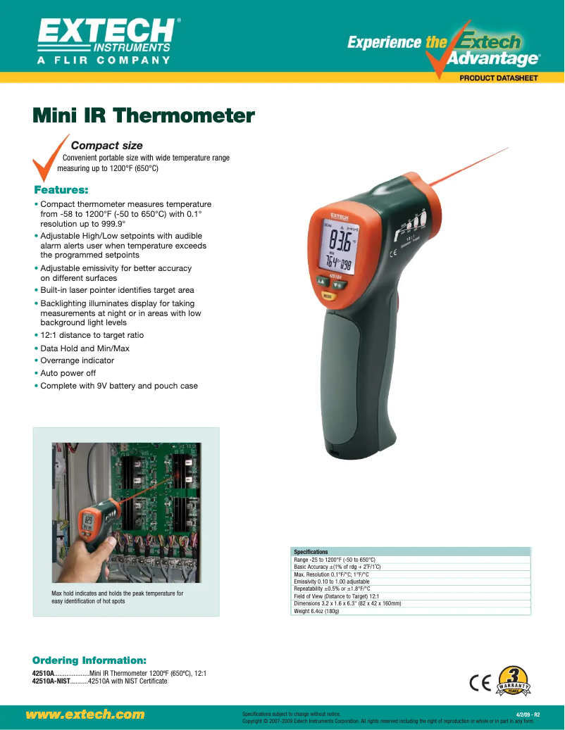 Imagen de la primera página del manual del dispositivo 42510A