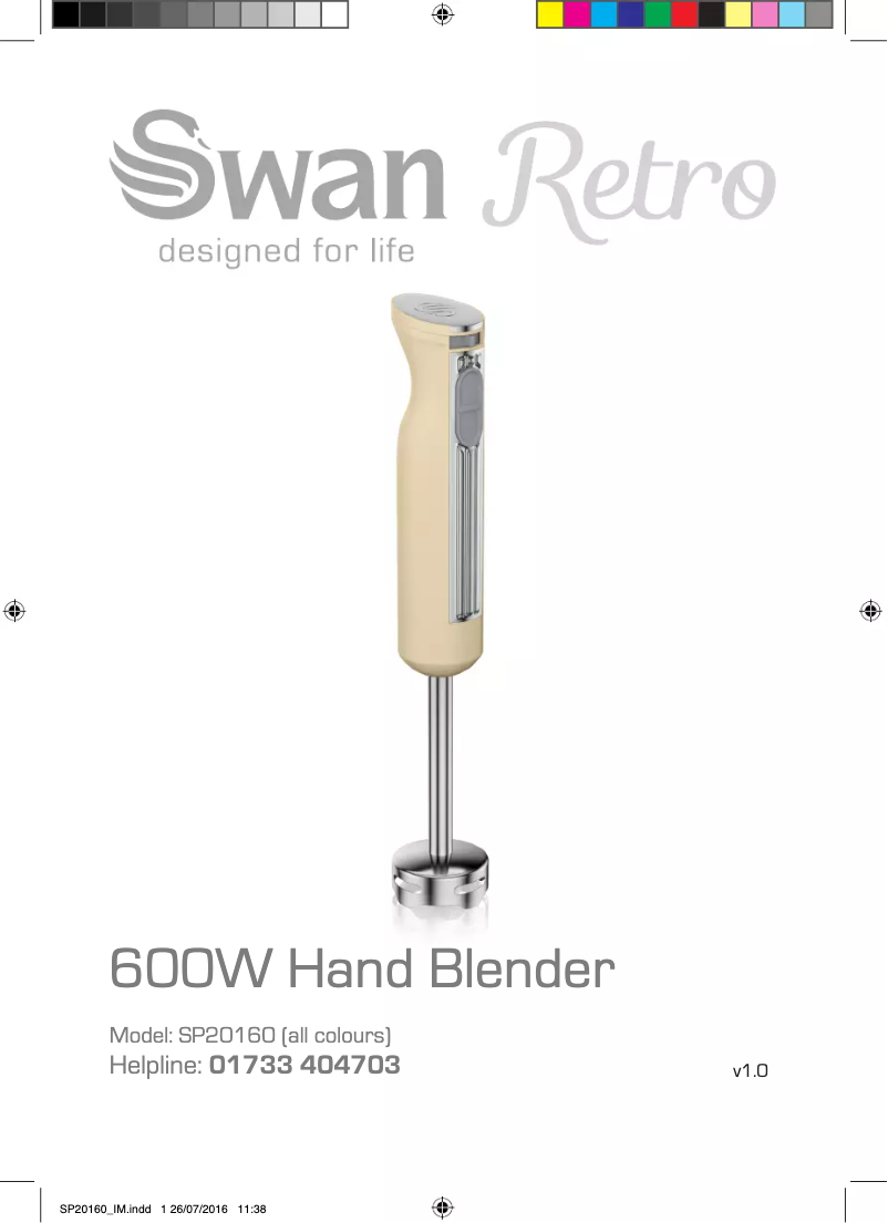 Página nº 1 - Manual de usuario Swan SP20160BLN