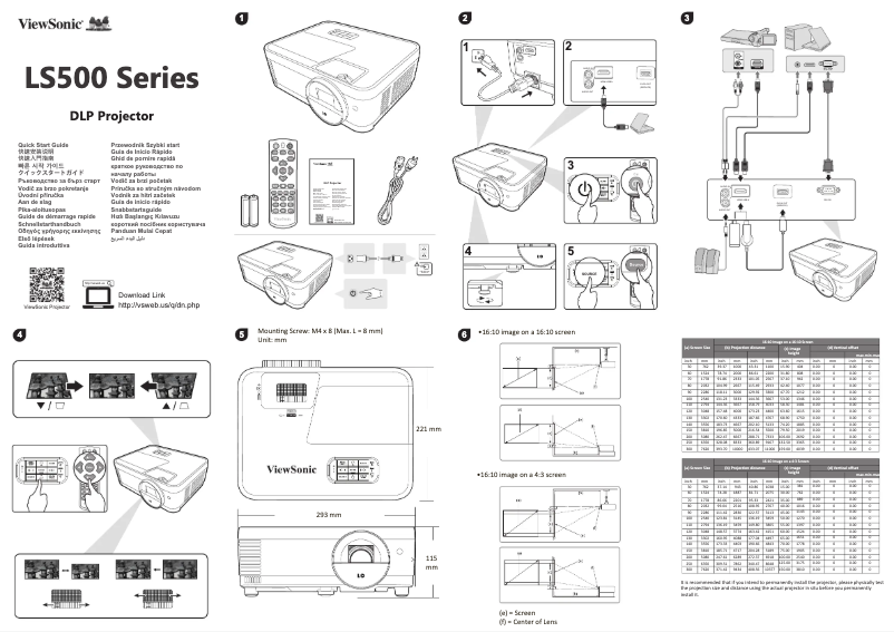 Imagen de la primera página del manual del dispositivo LS500W