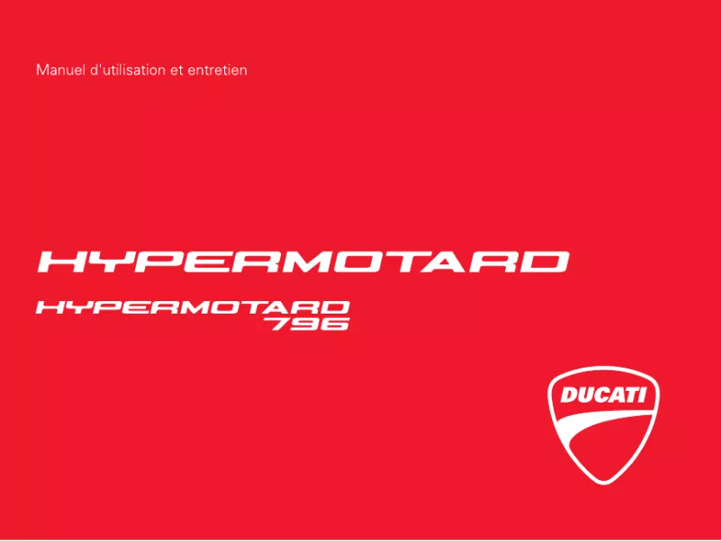 Página 1 del manual Manual de usuario Ducati Hypermotard 796 (2012)