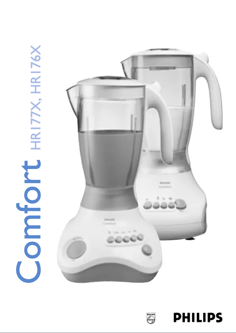 Imagen de la primera página del manual del dispositivo HR1760