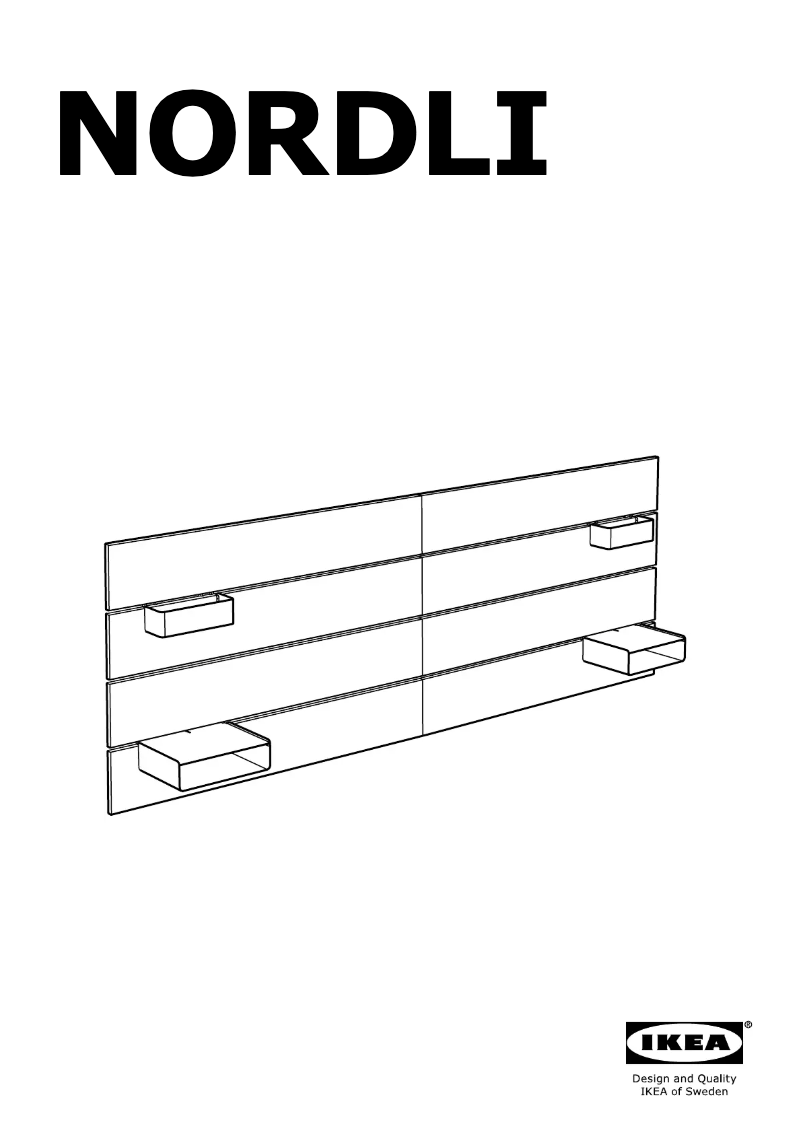 Página 1 del manual Manual de usuario Ikea NORDLI (140-160)