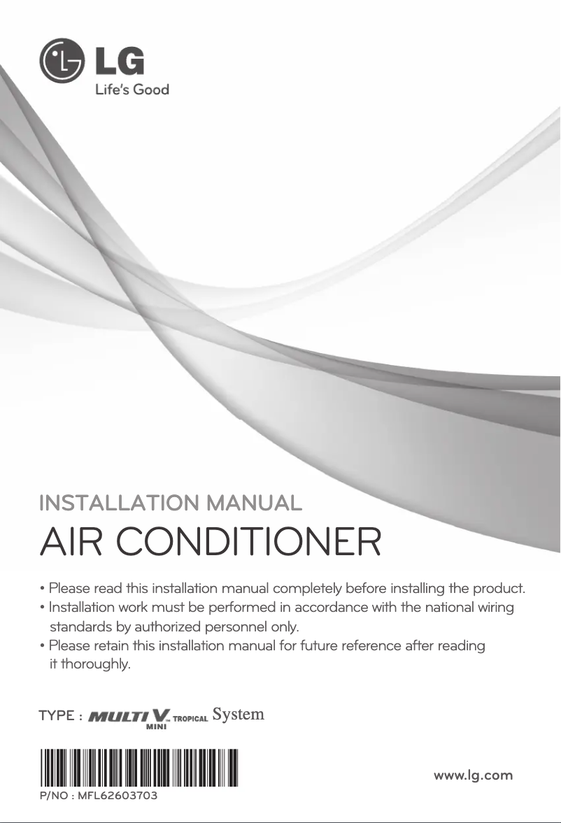 Página nº 1 - Manual de usuario LG ARUN50LH2A