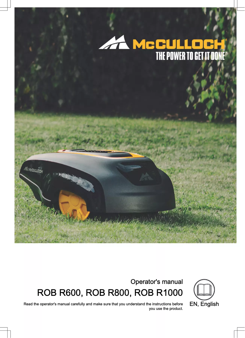 Página 1 del manual Manual de usuario McCulloch RM800