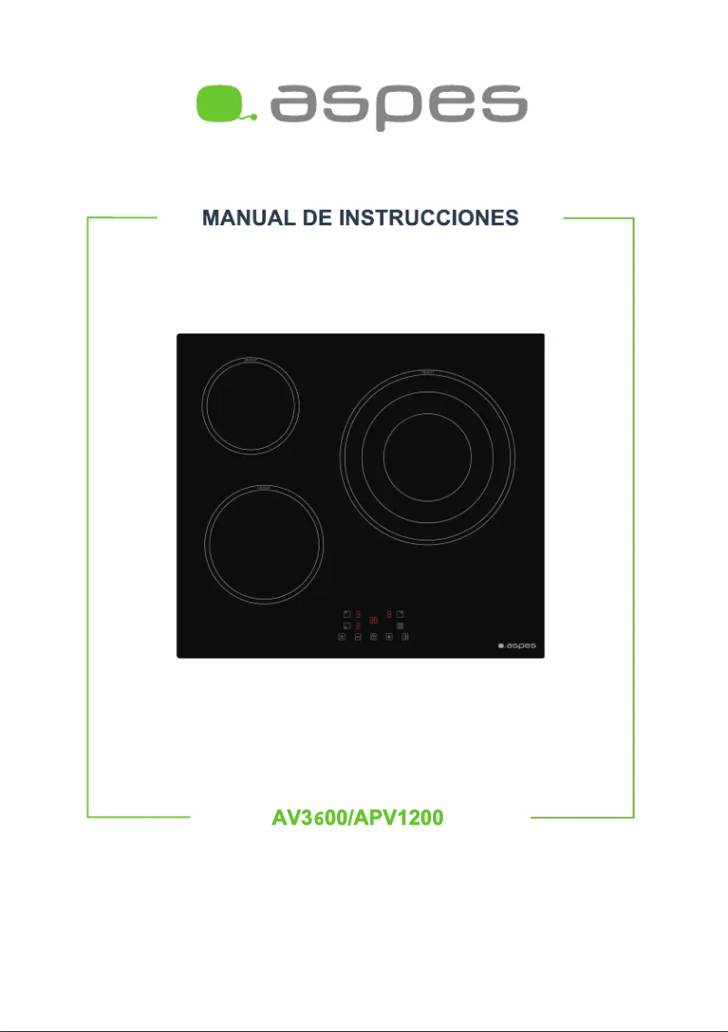 Página 1 del manual Manual de usuario Aspes AV3600