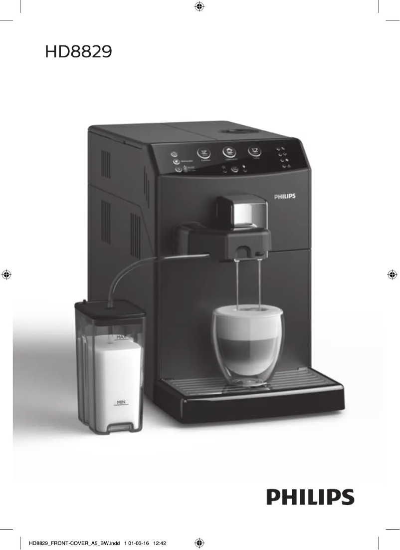 Imagen de la primera página del manual del dispositivo 3000 series HD8829