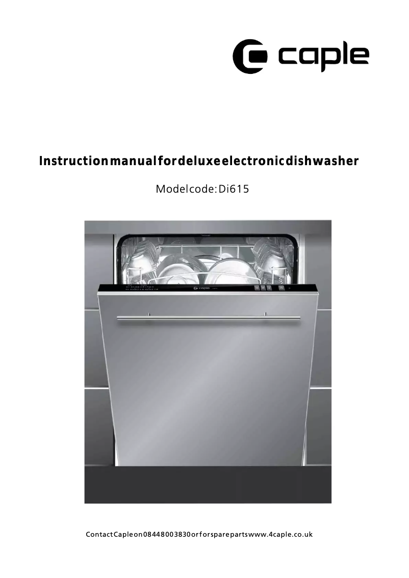 Imagen de la primera página del manual del dispositivo Di615