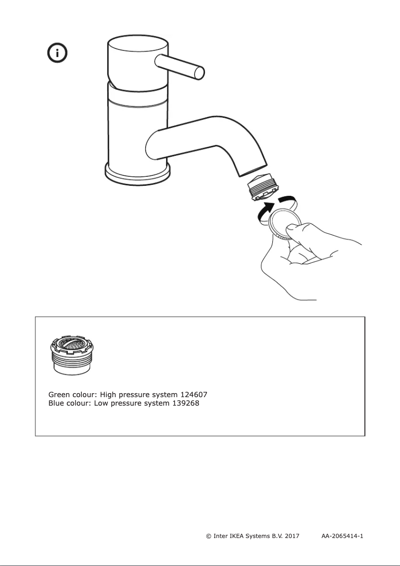 Imagen de la primera página del manual del dispositivo LILLSVAN