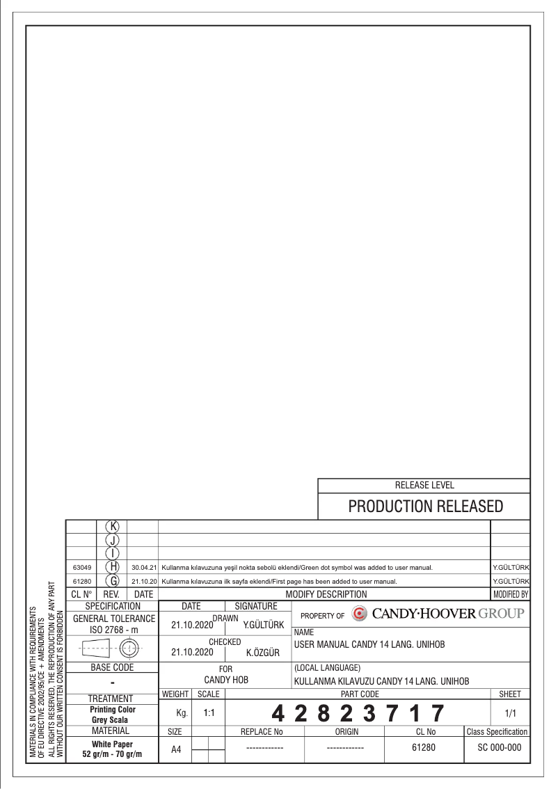 Imagen de la primera página del manual del dispositivo CM6PBRX