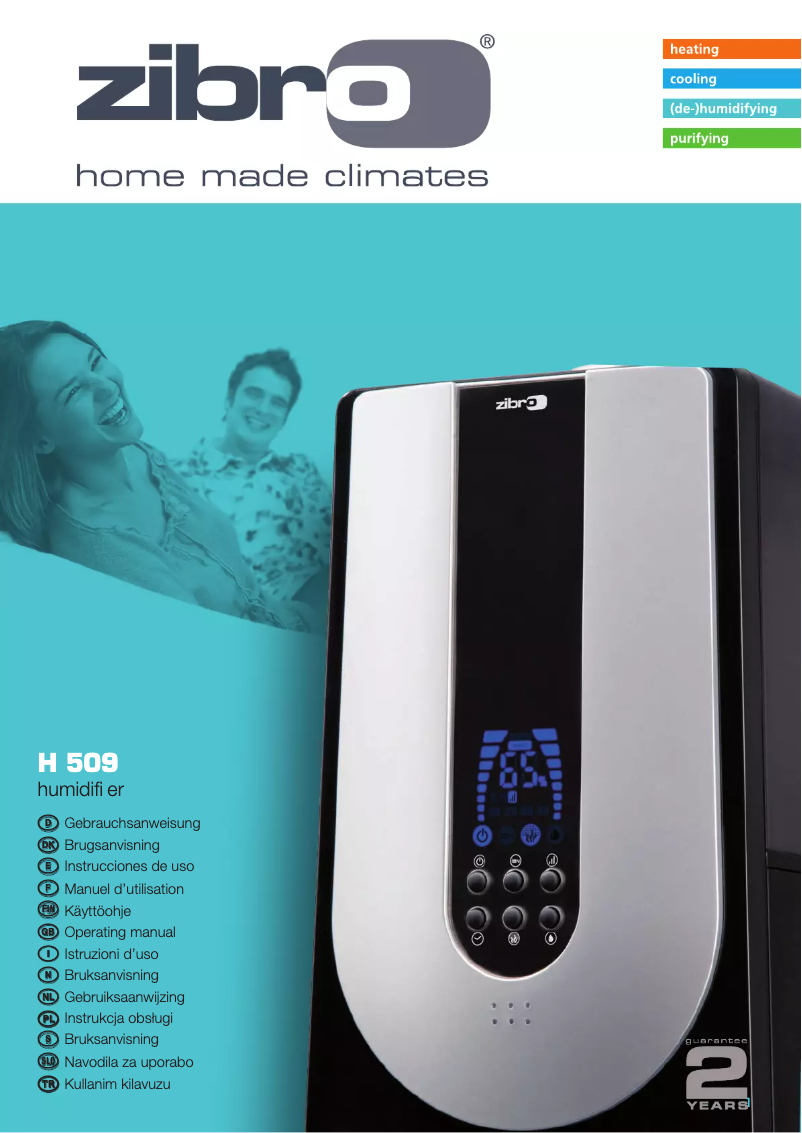 Página 1 del manual Manual de usuario Zibro H 509