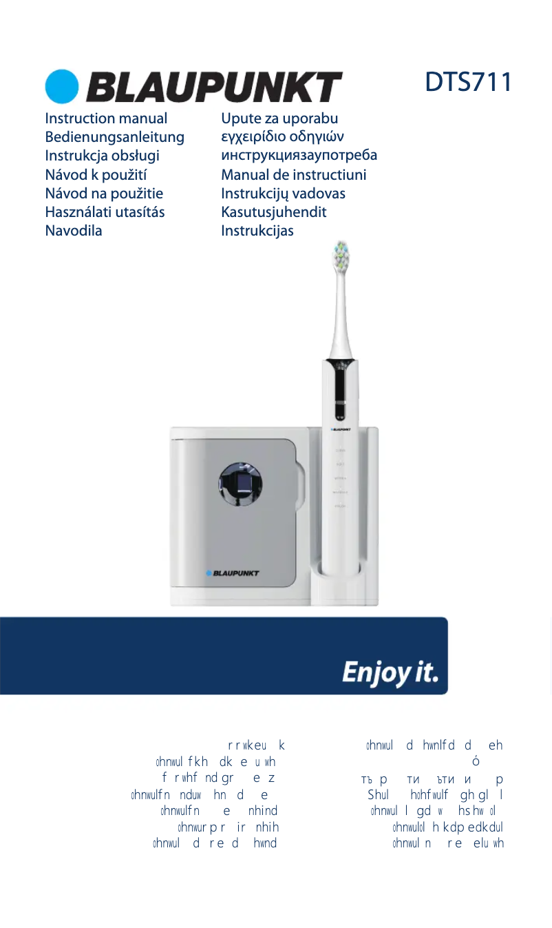 Página 1 del manual Manual de usuario Blaupunkt DTS711