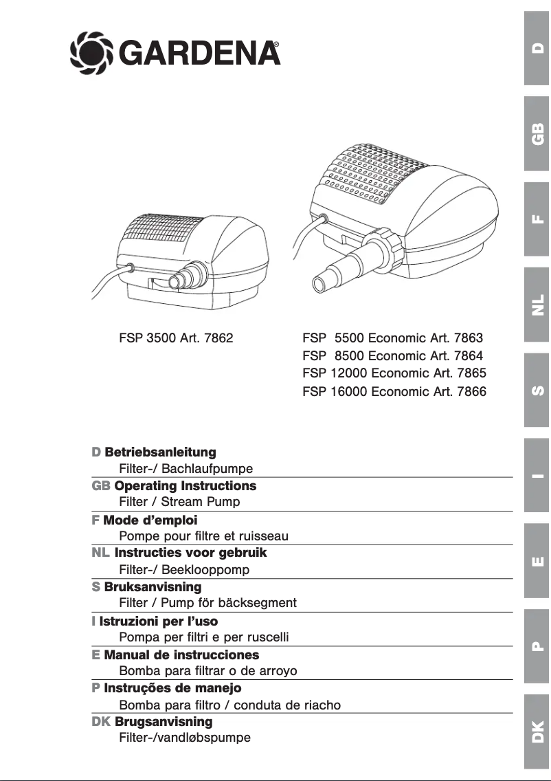 Imagen de la primera página del manual del dispositivo FSP 5500 Economic